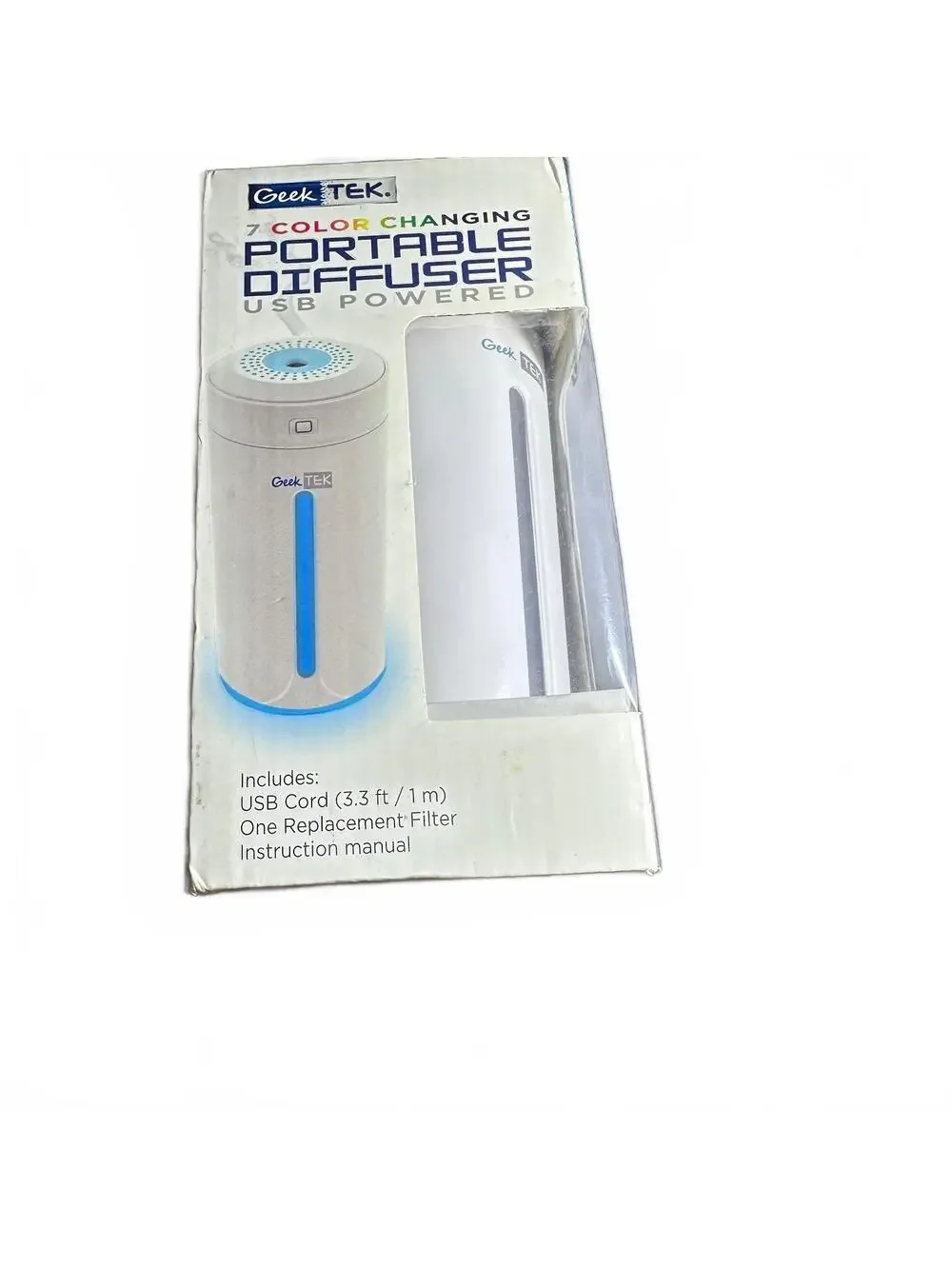Geek TEK 7 Color Changing Portable Diffuser USB Powered